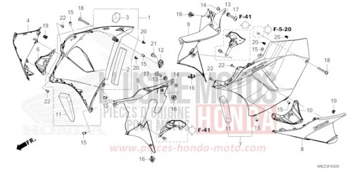 MIDDLE COWL CBR600R3R de 2024